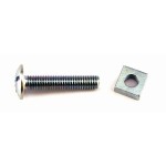Roofing Bolts & Nuts M6 BZP 100 Pack