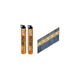 A hot-dip galvanised wire nail with a flat head and a smooth shank, for general-purpose timber fastening.
