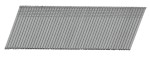 A strip of collated galvanised framing nails with angled tips, connected in a paper or plastic tape strip for use in a nail gun.