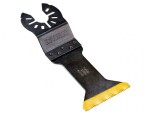A yellow and black DEWALT cordless power tool, with an ergonomic grip, designed for use on construction and maintenance tasks.