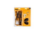 A yellow and black DEWALT cordless power tool, with an ergonomic grip, designed for use on construction and maintenance tasks.