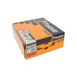 A hardened steel wire nail with a flat head and a smooth shank, for general-purpose timber fastening.