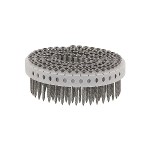 A galvanised wire nail with a flat head and a smooth shank, for general-purpose timber fastening.