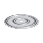A steel flat washer with a central hole for use with a bolt or screw to distribute clamping load and protect the mating surface.,