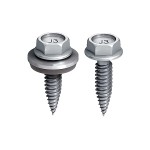 A steel 5.5×25mm self-drilling screw with a sharp drill-point tip and spiral threads along the shaft, suitable for fixing into steel framing.