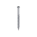 A steel masonry screw with a specially hardened thread, designed for direct fixing into concrete, brick, and block without a plug.