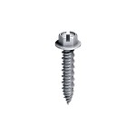 A carbon steel masonry screw with a specially hardened thread, designed for direct fixing into concrete, brick, and block without a plug.