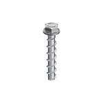 A steel masonry screw with a specially hardened thread, designed for direct fixing into concrete, brick, and block without a plug.