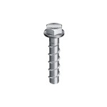 A steel masonry screw with a specially hardened thread, designed for direct fixing into concrete, brick, and block without a plug.