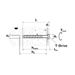 A steel screw with a threaded shaft and sharp point, for general-purpose fastening applications.
