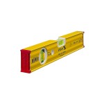 A Stabila 80cm spirit level with an extruded aluminium body and accurate vials, for checking horizontal and vertical alignment.