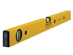 A Stabila 60cm spirit level with an extruded aluminium body and accurate vials, for checking horizontal and vertical alignment.
