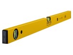 A Stabila 80cm spirit level with an extruded aluminium body and accurate vials, for checking horizontal and vertical alignment.