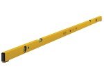 A Stabila 200cm spirit level with an extruded aluminium body and accurate vials, for checking horizontal and vertical alignment.
