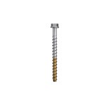 An A4 stainless steel masonry screw with a specially hardened thread, designed for direct fixing into concrete, brick, and block without a plug.