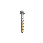 An A4 stainless steel masonry screw with a specially hardened thread, designed for direct fixing into concrete, brick, and block without a plug.