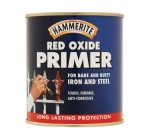 A 500ml tin of Hammerite metal primer in red for preparing bare and previously painted metal surfaces before topcoat application.,