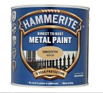 A 750ml tin of Hammerite smooth-finish metal paint, for protecting and decorating metal surfaces.