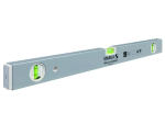 A Stabila 200cm spirit level with an extruded aluminium body and accurate vials, for checking horizontal and vertical alignment.