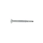 A carbon steel 5.5×60mm self-drilling screw with a sharp drill-point tip and spiral threads along the shaft, suitable for fixing into steel framing.