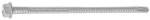 A stainless steel 5.5×140mm self-drilling screw with a sharp drill-point tip and spiral threads along the shaft, suitable for fixing into steel framing.