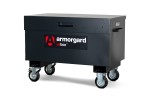 A steel Armorgard steel tool chest with multiple drawers, a locking lid, and rubber-lined interior, for organising and storing hand tools.