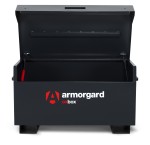 A steel Armorgard steel tool chest with multiple drawers, a locking lid, and rubber-lined interior, for organising and storing hand tools.