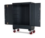 A steel Armorgard heavy-duty site storage unit with a steel construction, secure locking, and a load-rated base.