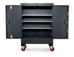 A steel Armorgard heavy-duty site storage unit with a steel construction, secure locking, and a load-rated base.