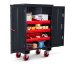 A steel Armorgard heavy-duty site storage unit with a steel construction, secure locking, and a load-rated base.