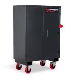 A steel Armorgard heavy-duty site storage unit with a steel construction, secure locking, and a load-rated base.