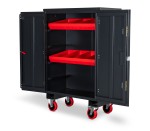 A steel Armorgard heavy-duty site storage unit with a steel construction, secure locking, and a load-rated base.
