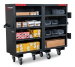 A steel Armorgard heavy-duty site storage unit with a steel construction, secure locking, and a load-rated base.