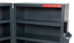 A steel Armorgard heavy-duty site storage unit with a steel construction, secure locking, and a load-rated base.