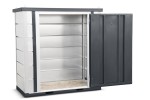 A steel Armorgard heavy-duty site storage unit with a steel construction, secure locking, and a load-rated base.