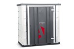 A steel Armorgard heavy-duty site storage unit with a steel construction, secure locking, and a load-rated base.