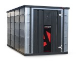A steel Armorgard heavy-duty site storage unit with a steel construction, secure locking, and a load-rated base.