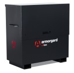 A steel Armorgard steel tool chest with multiple drawers, a locking lid, and rubber-lined interior, for organising and storing hand tools.