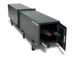 A steel Armorgard heavy-duty site storage unit with a steel construction, secure locking, and a load-rated base.