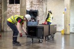 A steel Armorgard heavy-duty site storage unit with a steel construction, secure locking, and a load-rated base.