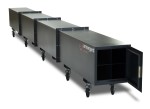 A steel Armorgard heavy-duty site storage unit with a steel construction, secure locking, and a load-rated base.