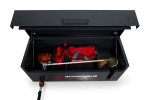 A steel Armorgard heavy-duty site storage unit with a steel construction, secure locking, and a load-rated base.