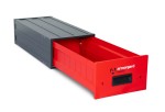 A steel Armorgard heavy-duty site storage unit with a steel construction, secure locking, and a load-rated base.