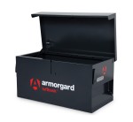 A steel Armorgard heavy-duty site storage unit with a steel construction, secure locking, and a load-rated base.