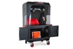 A steel Armorgard heavy-duty site storage unit with a steel construction, secure locking, and a load-rated base.