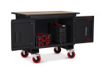 A steel Armorgard heavy-duty site storage unit with a steel construction, secure locking, and a load-rated base.