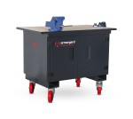 A steel Armorgard heavy-duty site storage unit with a steel construction, secure locking, and a load-rated base.