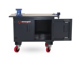A steel Armorgard heavy-duty site storage unit with a steel construction, secure locking, and a load-rated base.