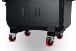 A steel Armorgard heavy-duty site storage unit with a steel construction, secure locking, and a load-rated base.