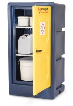 A steel Armorgard heavy-duty site storage unit with a steel construction, secure locking, and a load-rated base.